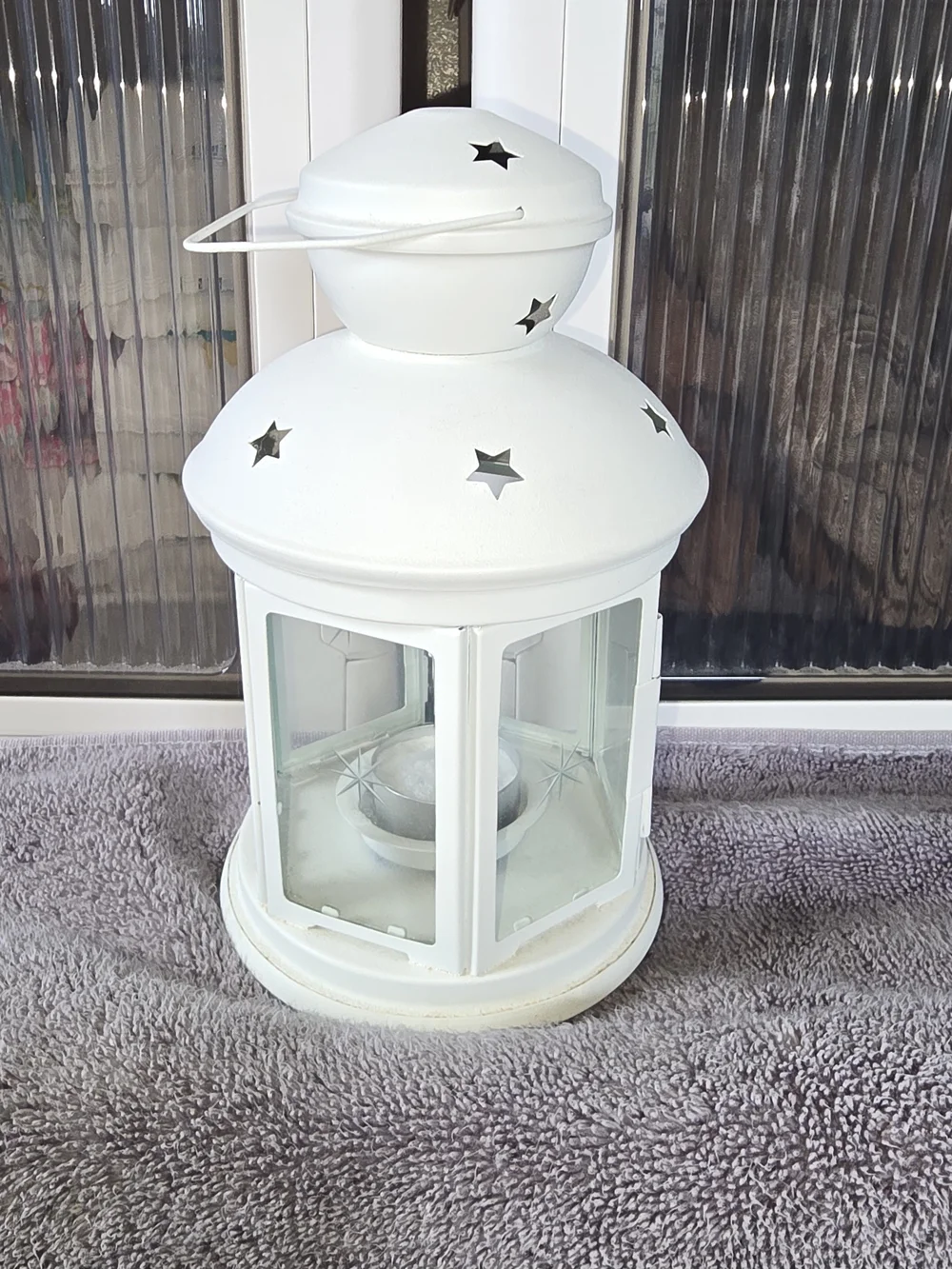 IKEA ROTERA White Lantern Candle Holders Set of 4 Tealight 301.229.86